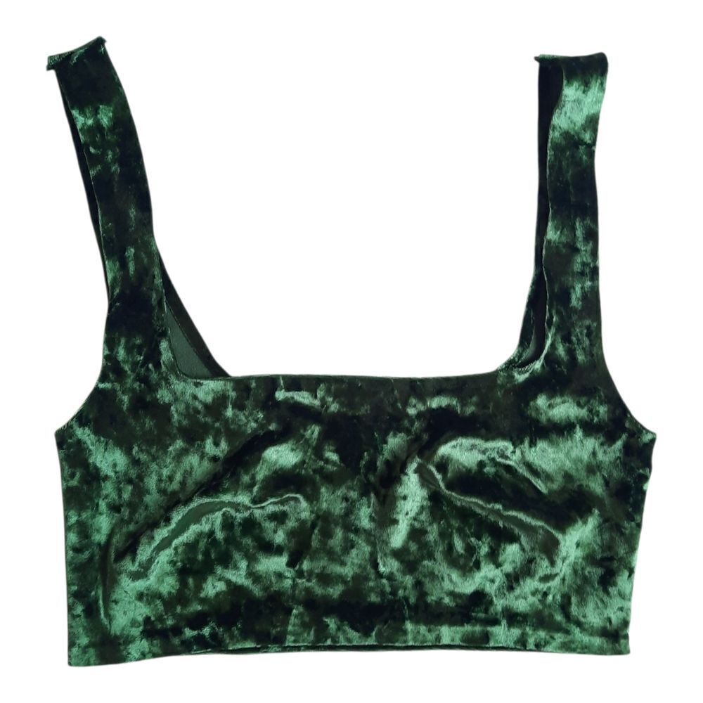 Urban Outfitters Green Velvet Bra